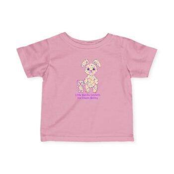Little Vanilla Confetti Ice Cream Infant Fine Jersey Tee in Pink