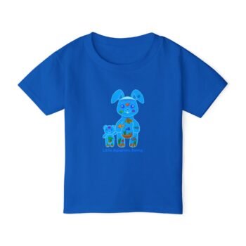Little Aquarium Bunny Cotton Toddler T-shirt in Royal Blue