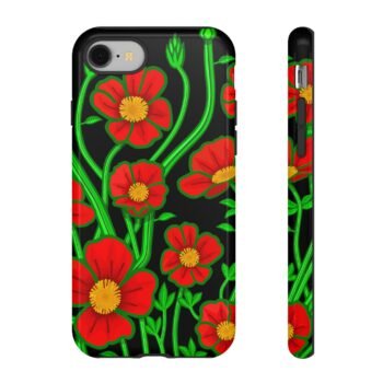 The Italian Poppies of Spring Tough Cell Phone Cases
