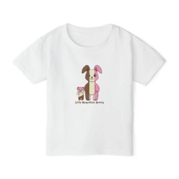 Little Neapolitan Bunny Cotton Toddler T-shirt in White