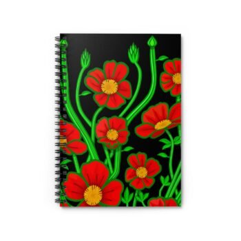 The Italian Poppies of Spring Spiral Notebook - Ruled Line