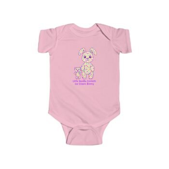 Little Vanilla Confetti Ice Cream Infant Fine Jersey Bodysuit in Pink